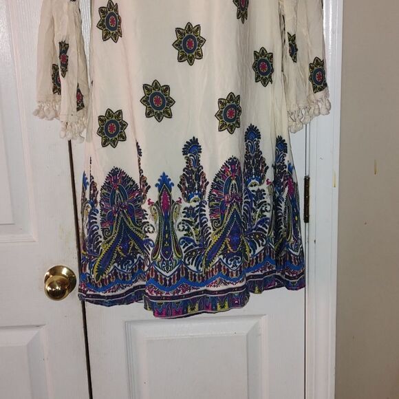 Entro boho bohemian dress Sz L - Picture 2 of 6